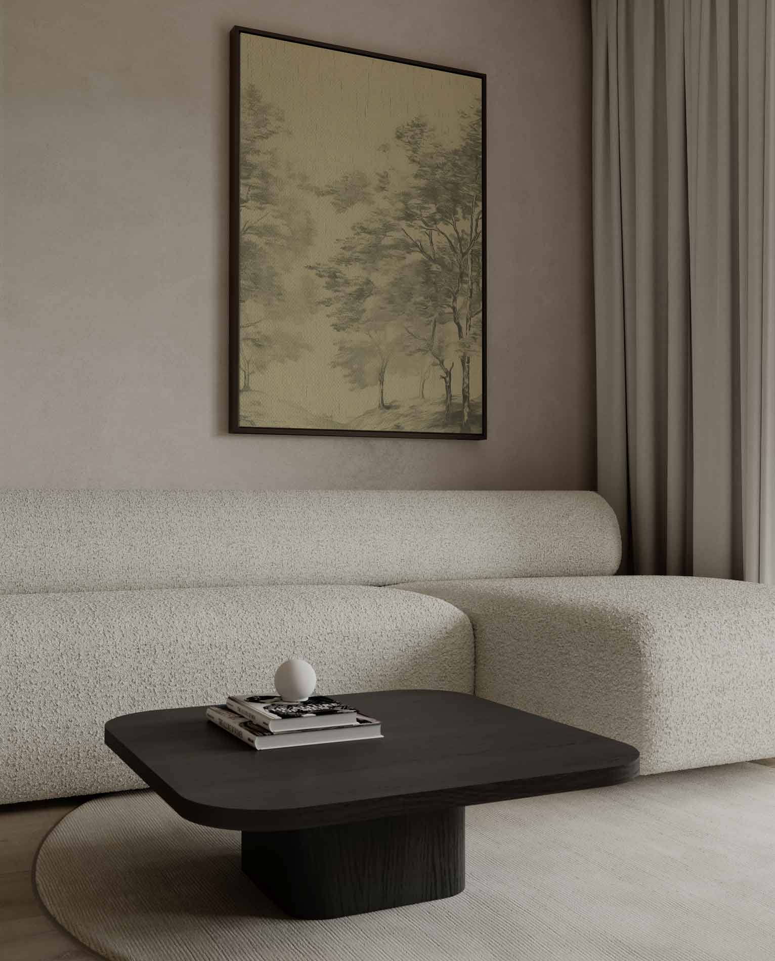 Serene Boslandschap Kunstwerk-canvas-dibond-plexiglas-wanddecoratie-WallArtistic