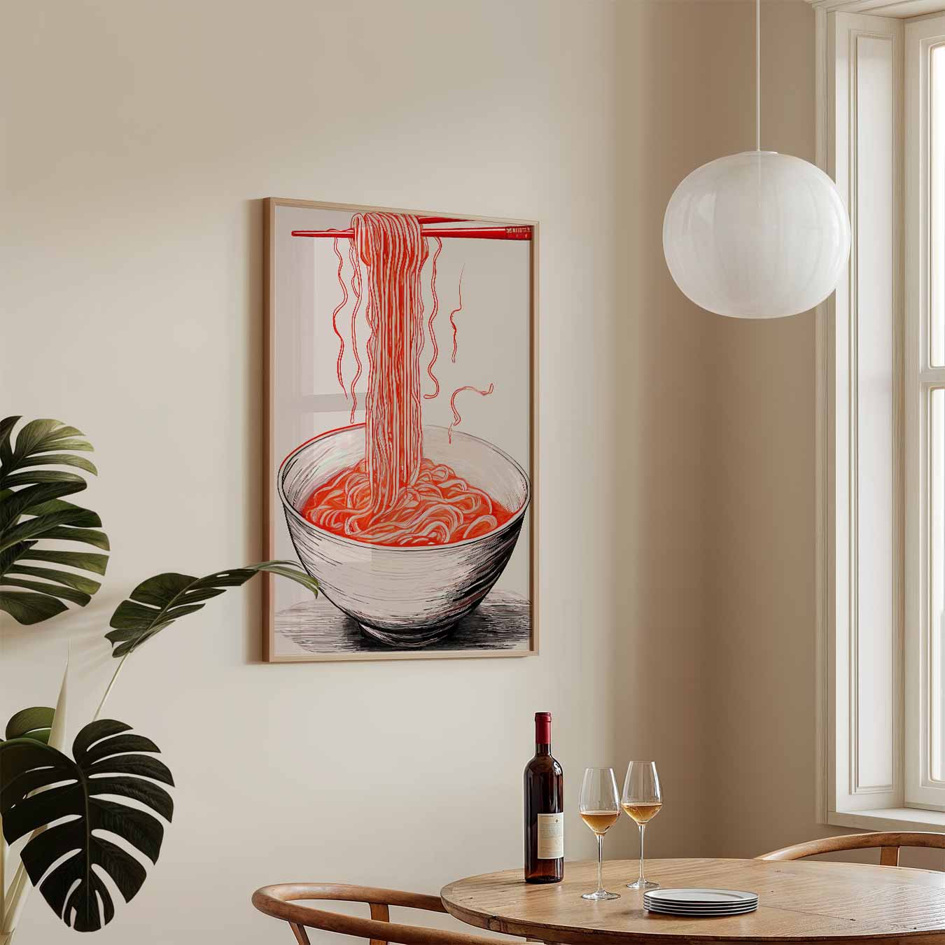 Stijlvolle Ramen Illustratie Poster