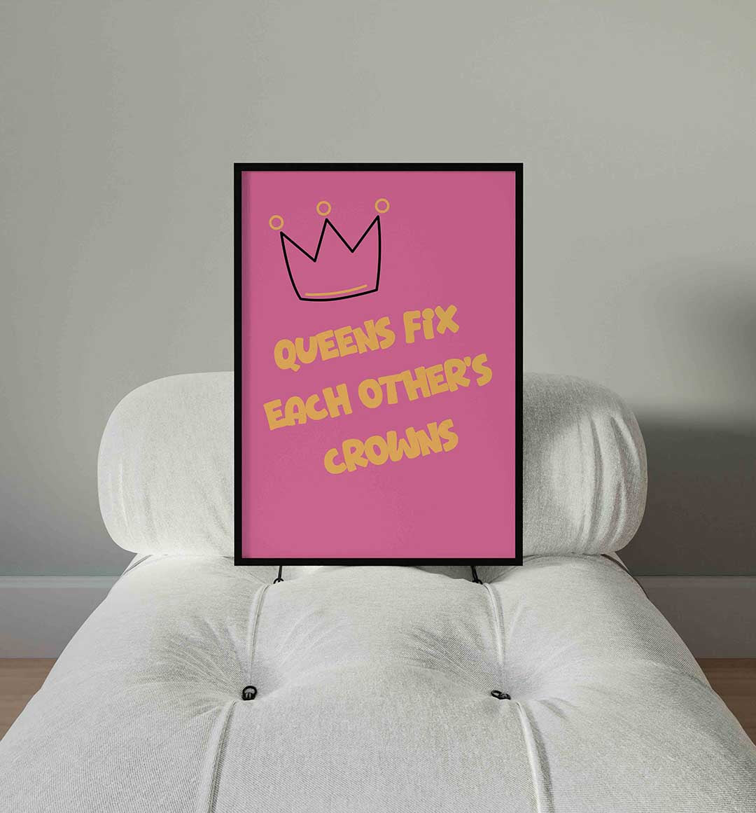Kroon en tekst Poster
