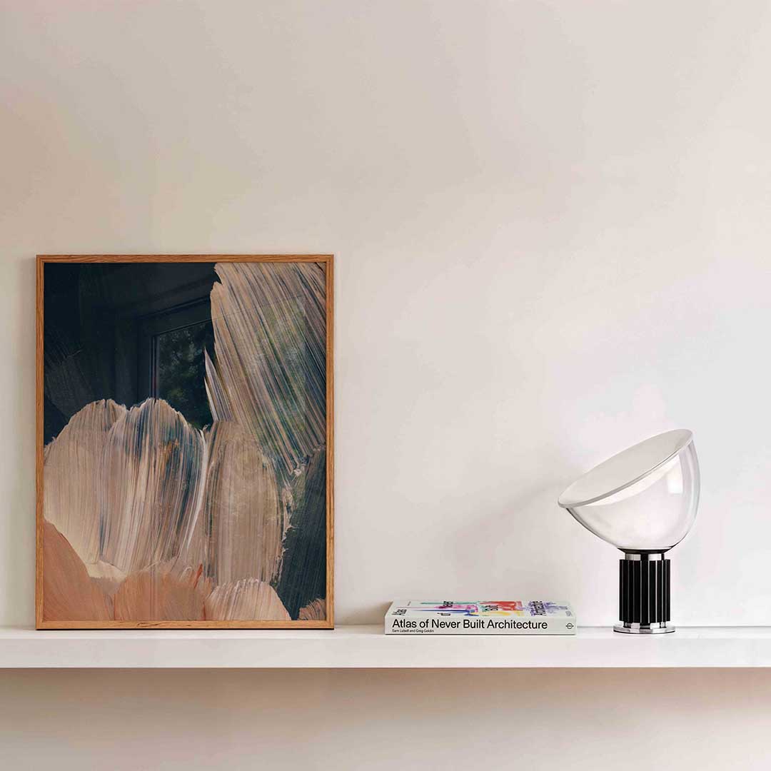 Abstracte penseelstreken Poster
