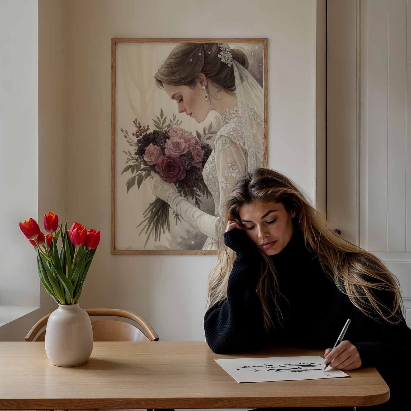 Elegante Romantische Bruidsposter