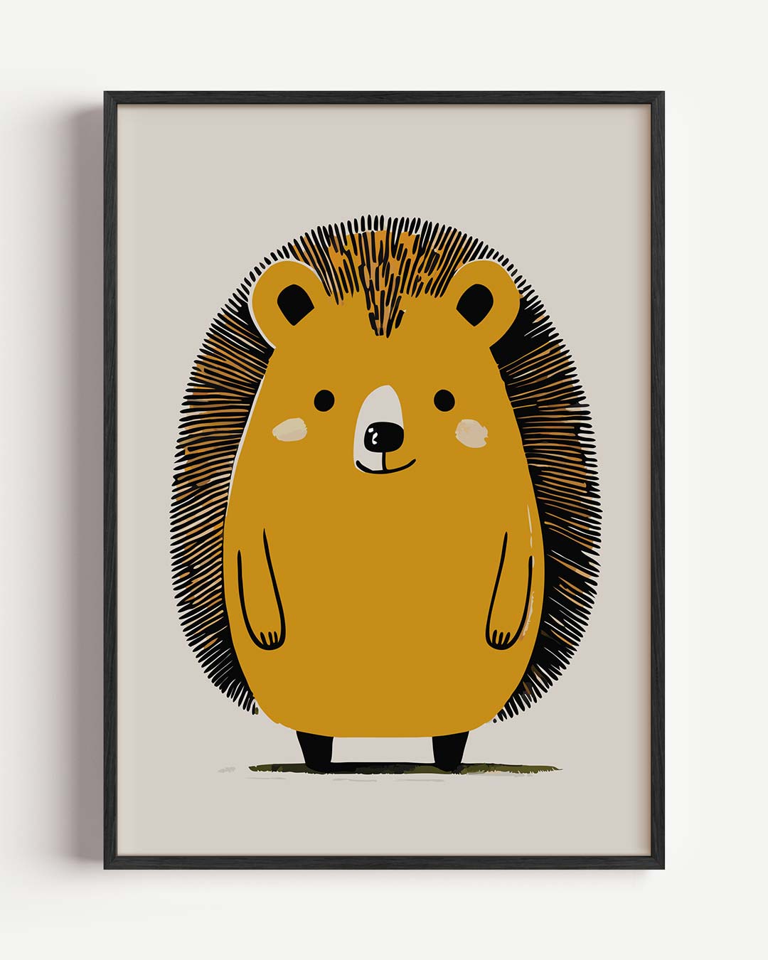 Schattige Egel Illustratie Poster