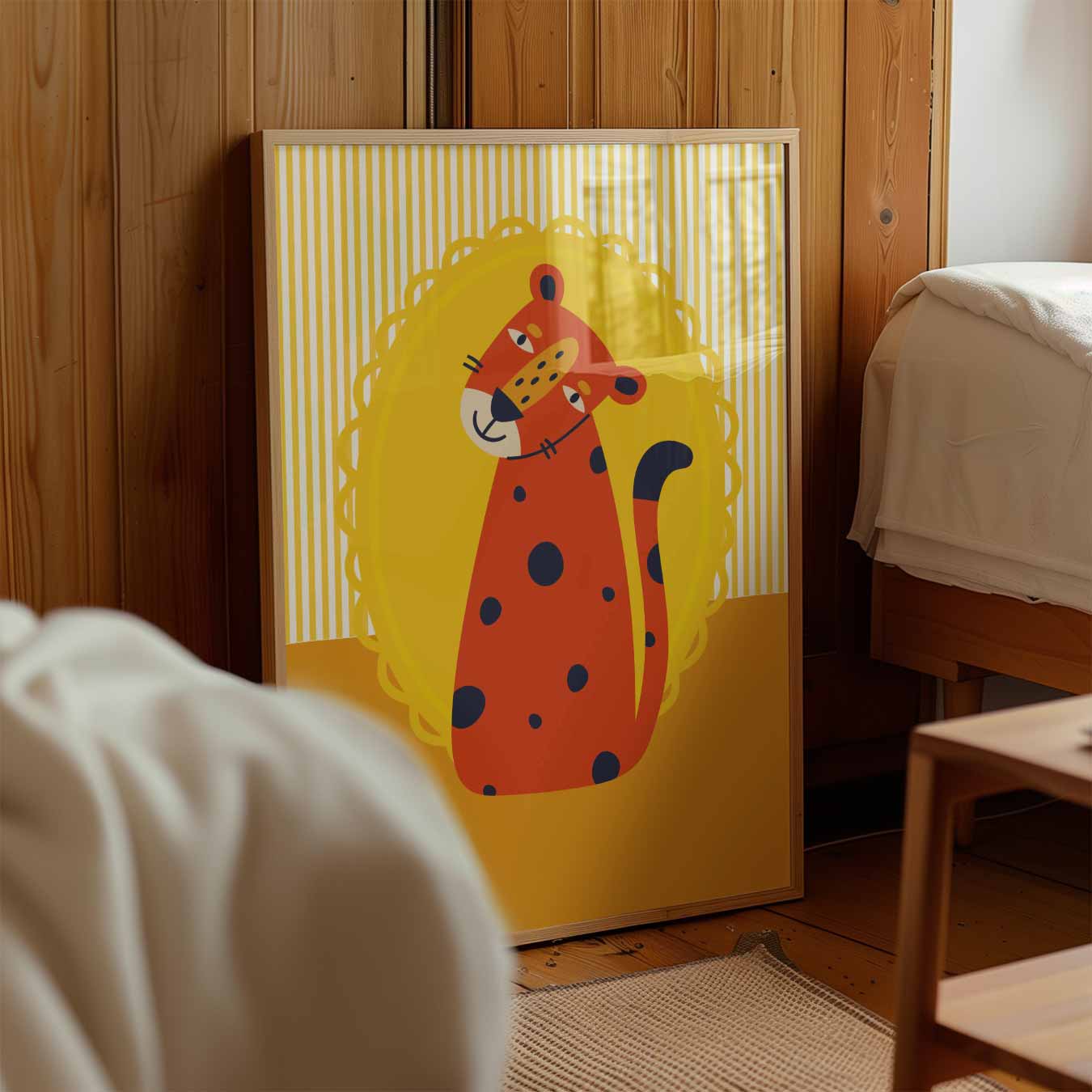 Vrolijke Luipaard Poster