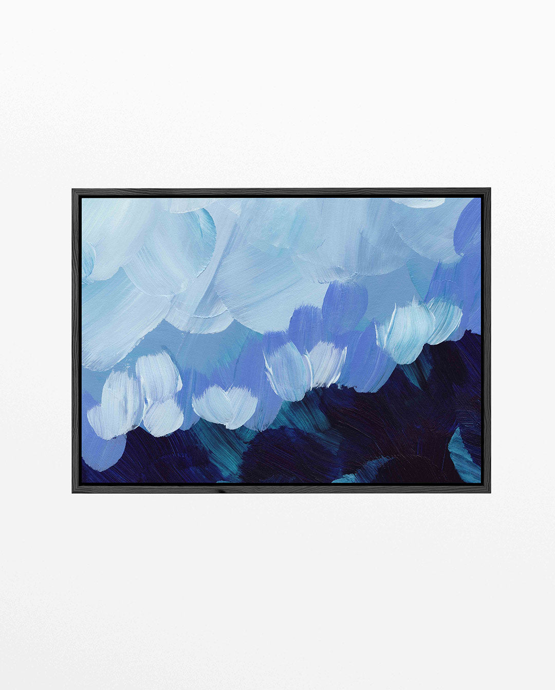 Dynamische blauwtinten Kunstwerk