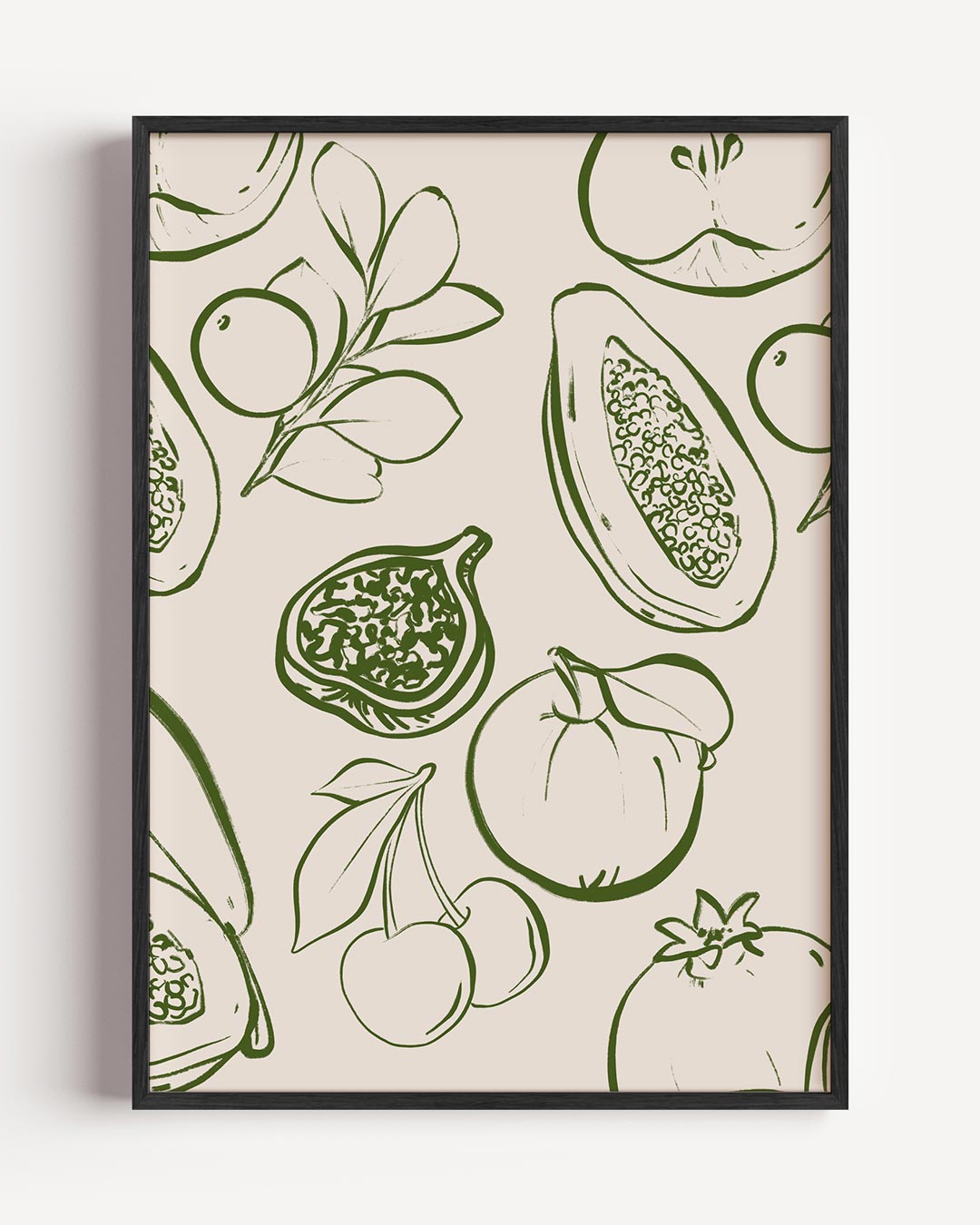 Botanische Fruitillustratie Poster-WallArtistic