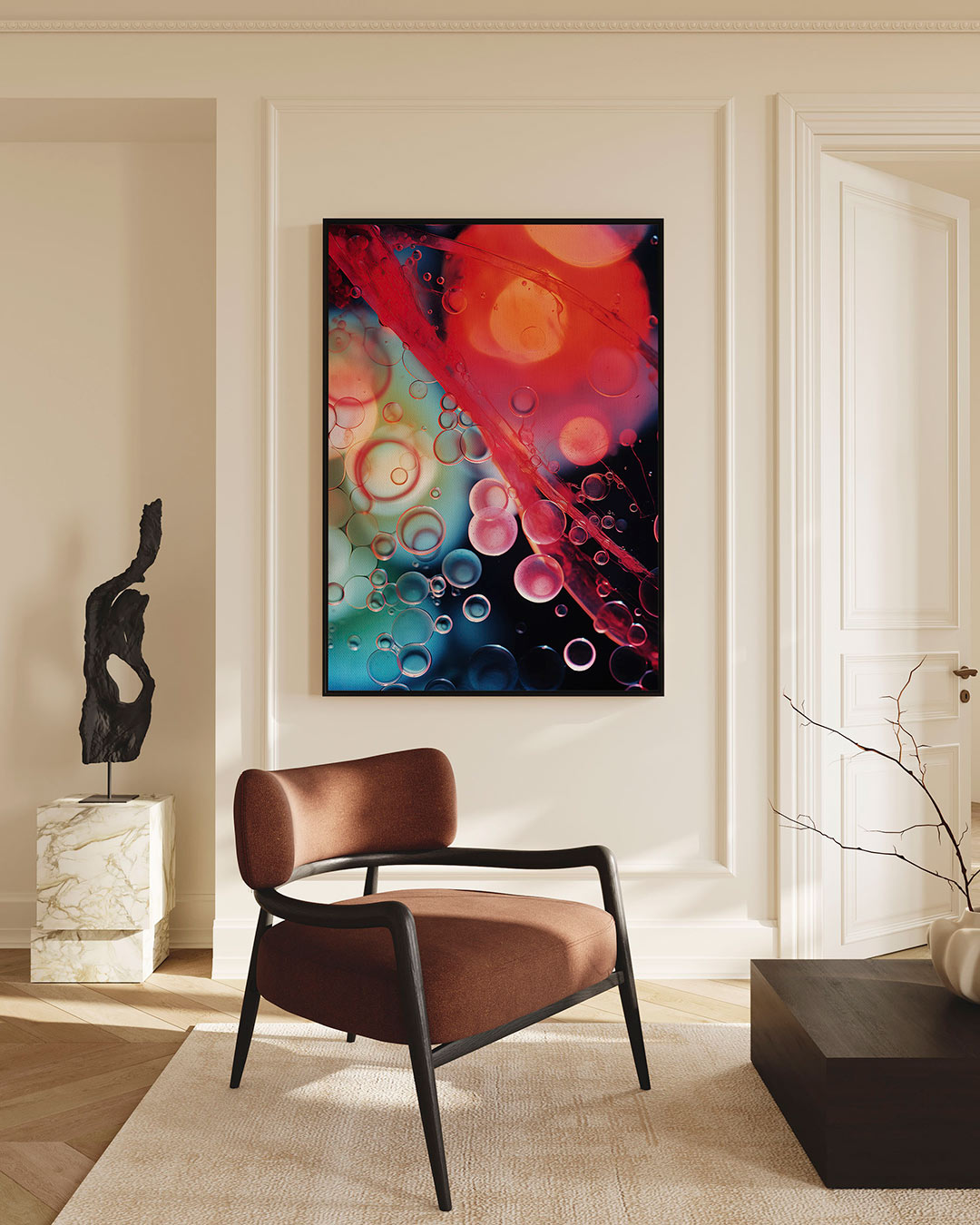 Kleurrijke bellen Kunstwerk