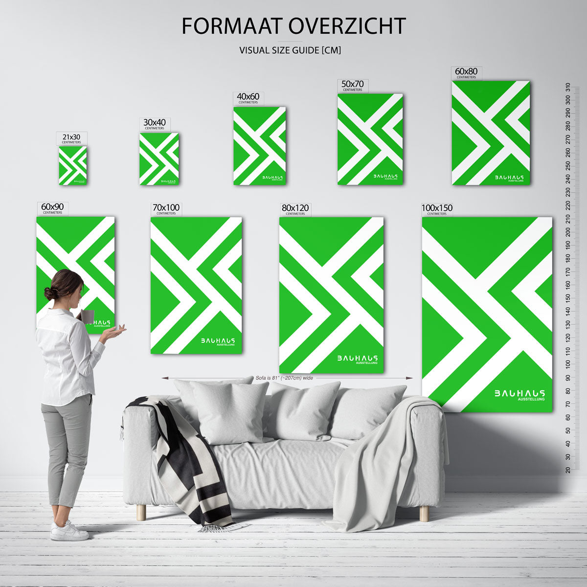 Lijnenspel en kleur Poster