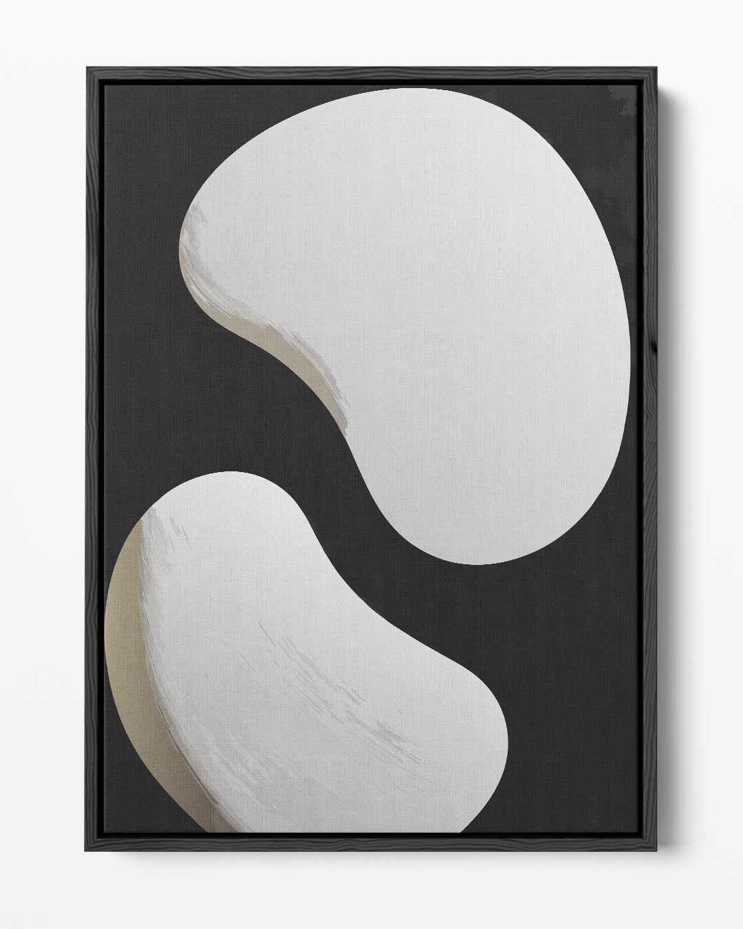 Yin en Yang Abstractie Kunstwerk-canvas-dibond-plexiglas-wanddecoratie-WallArtistic