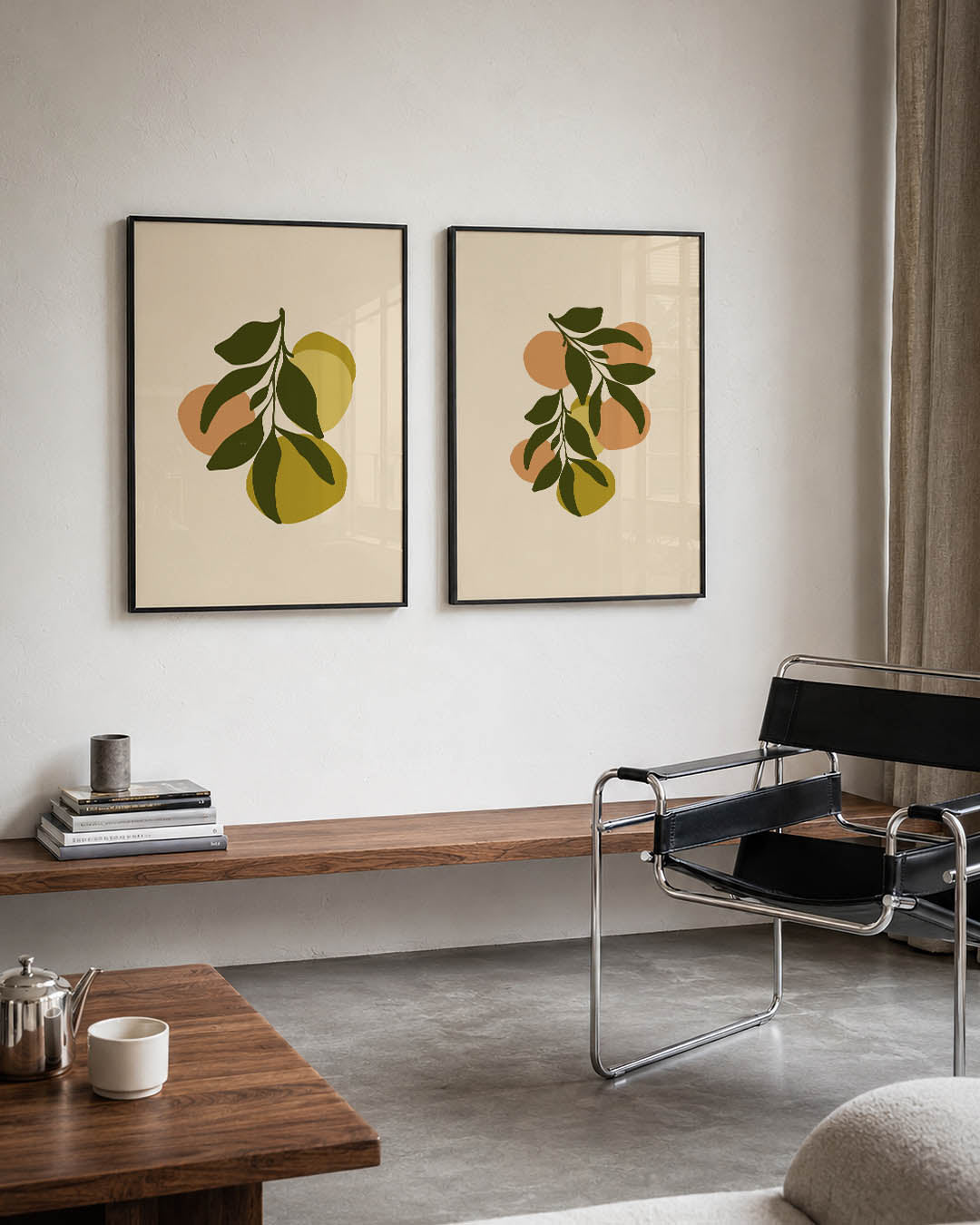 Fruitige vormen Posterset