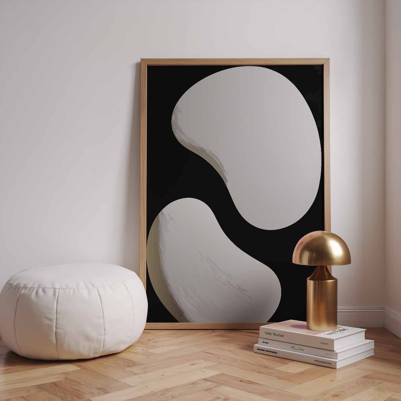 Yin Yang Minimalistische Poster