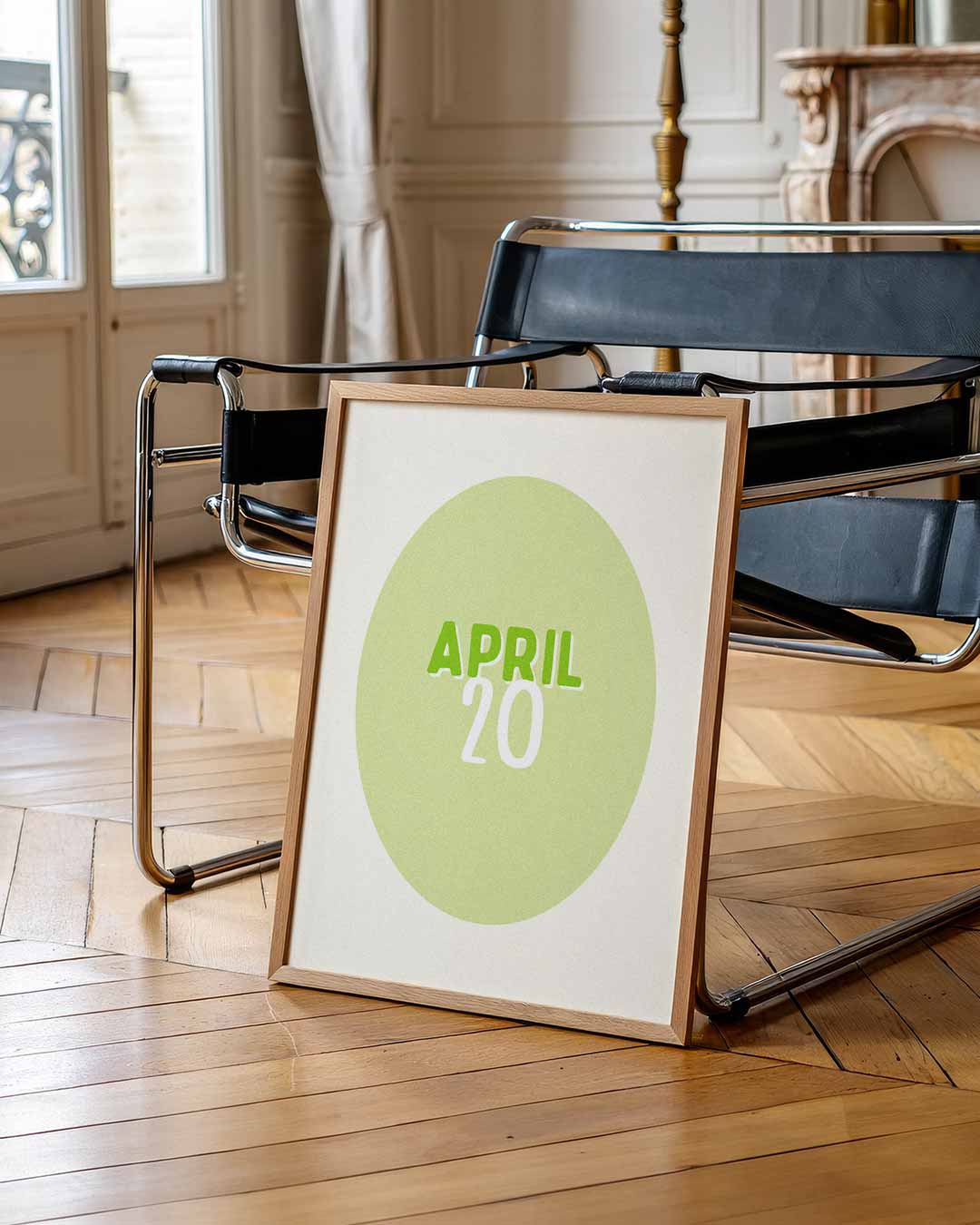 April Minimalistische Kalenderposter