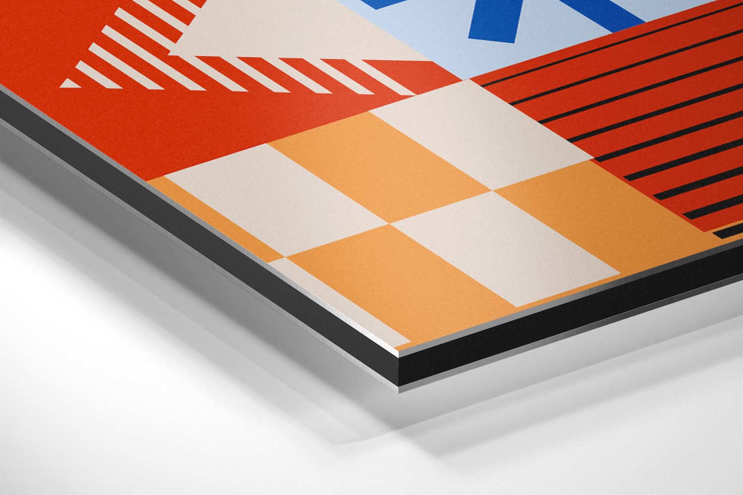 Retro Geometrisch Kunstwerk Kunstwerk-canvas-dibond-plexiglas-wanddecoratie-WallArtistic