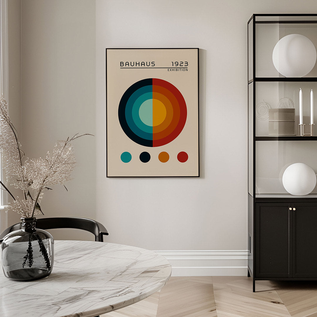 Cirkelvormen en kleur Poster