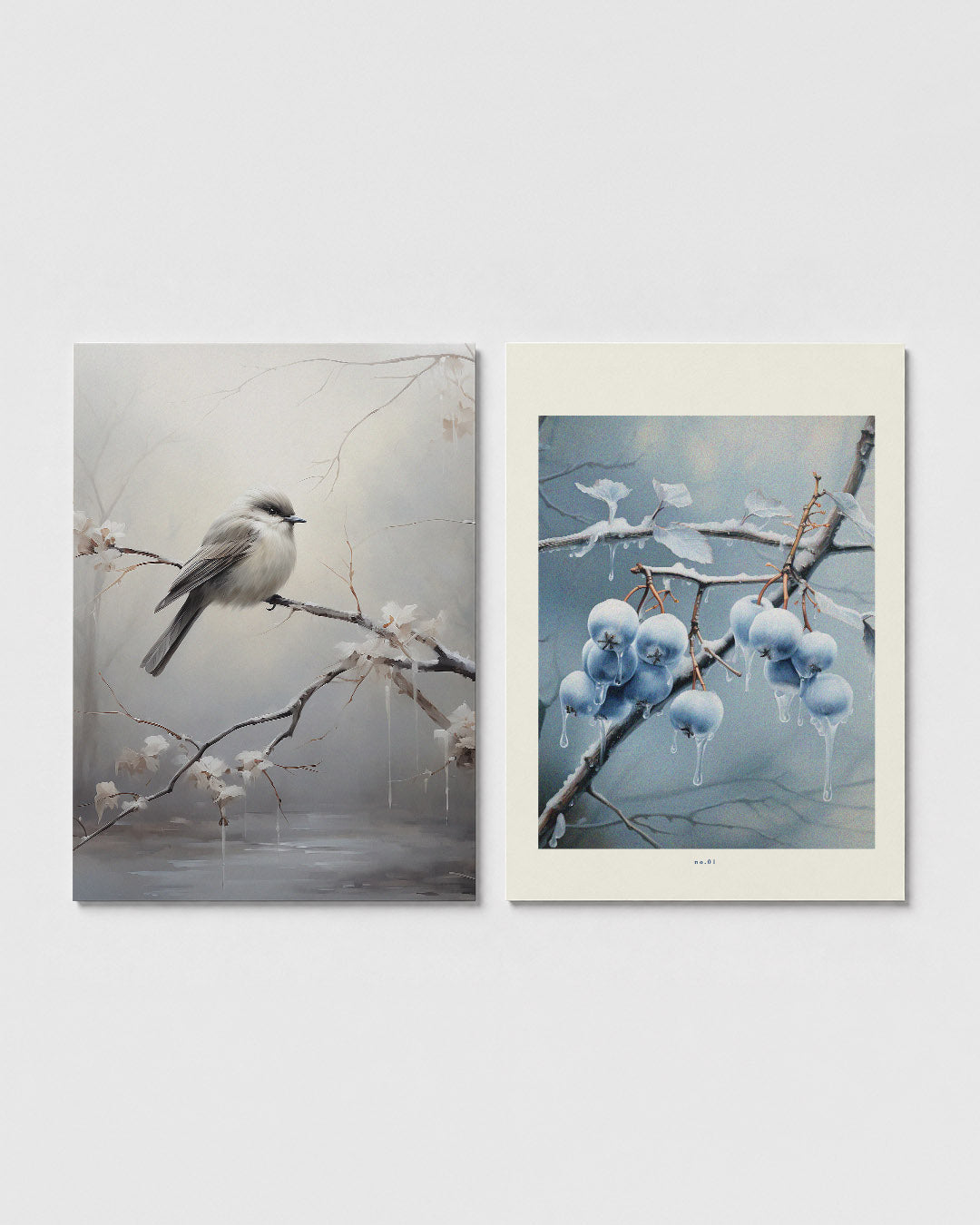 Zachte natuurtonen Posterset