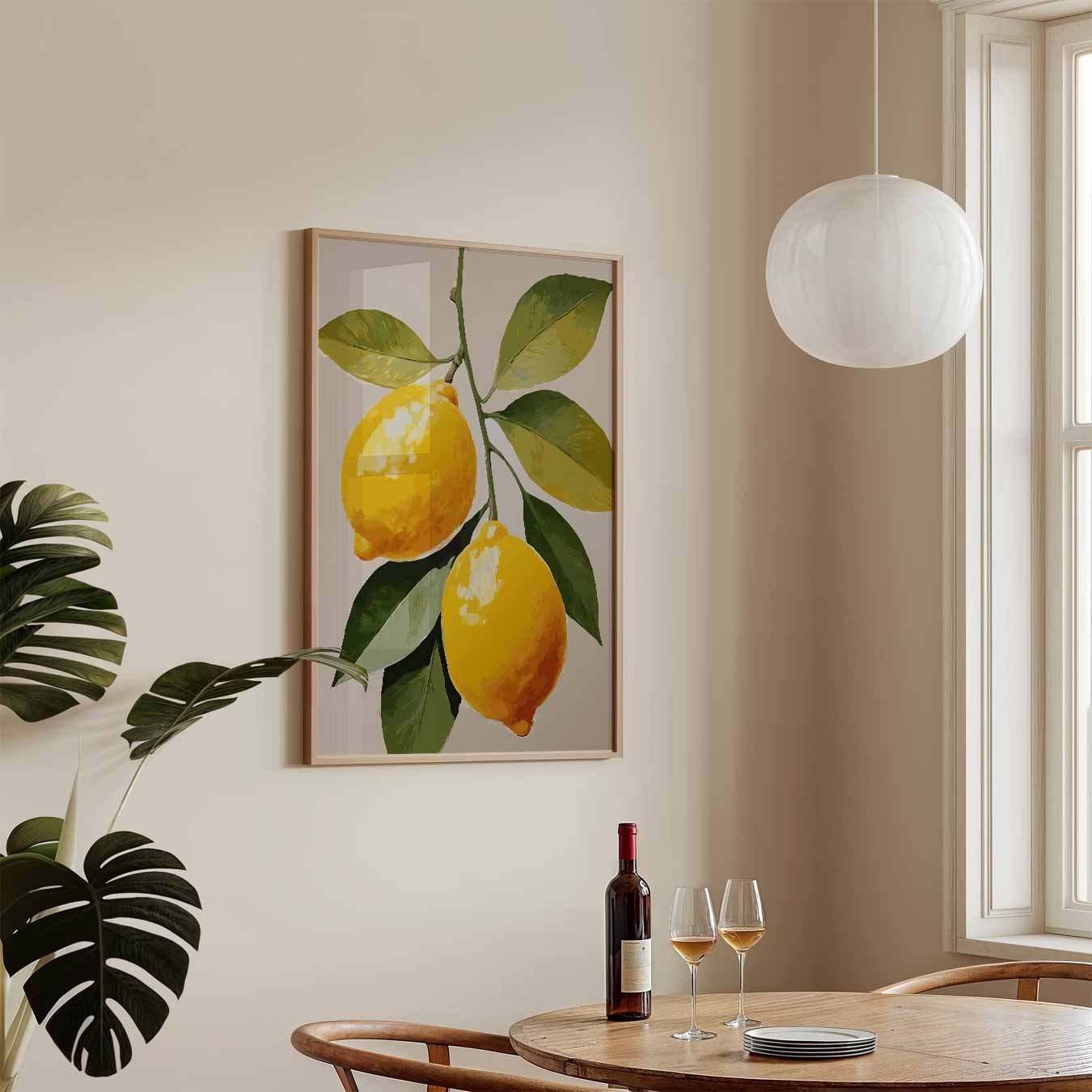 Verfrissende Citrus Kunstposter