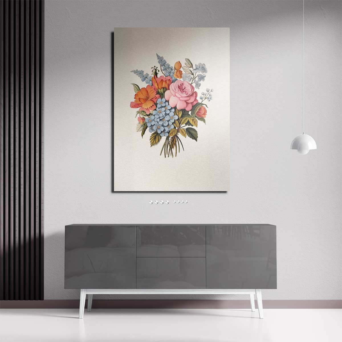 Bloemenpracht in Pasteltinten Kunstwerk-canvas-dibond-plexiglas-wanddecoratie-WallArtistic