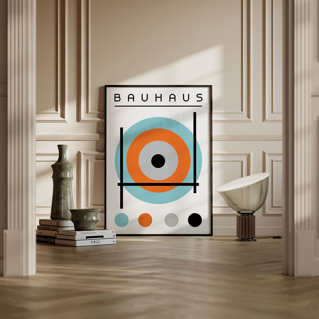 Cirkel en lijnen Poster