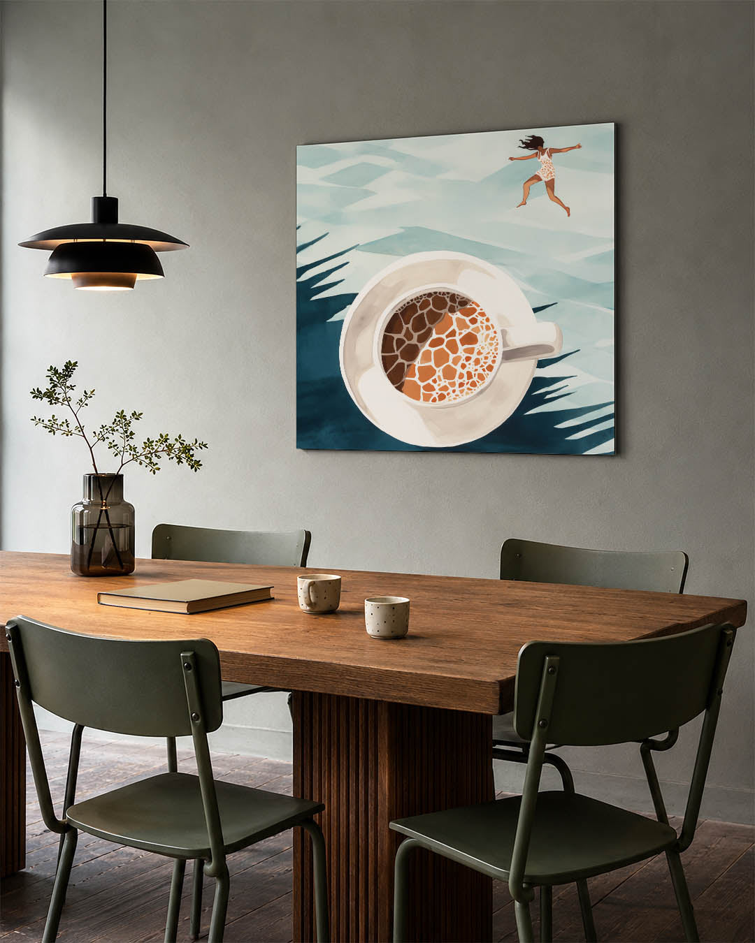 Droomachtige sprong Kunstwerk