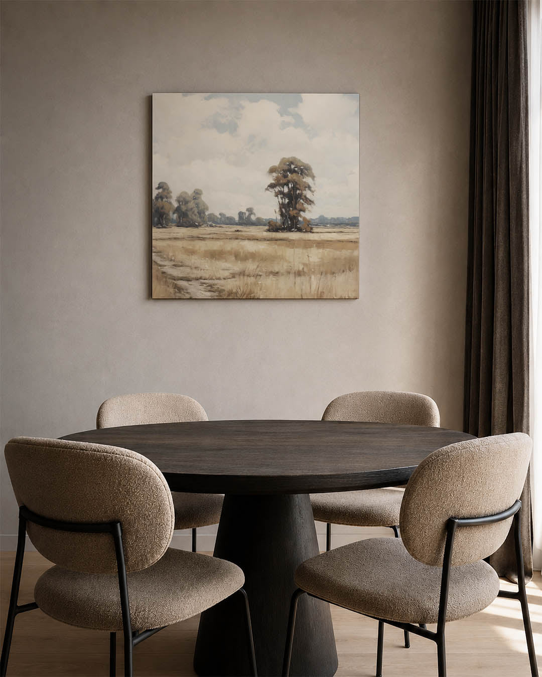 Rustige landschap weergave Kunstwerk