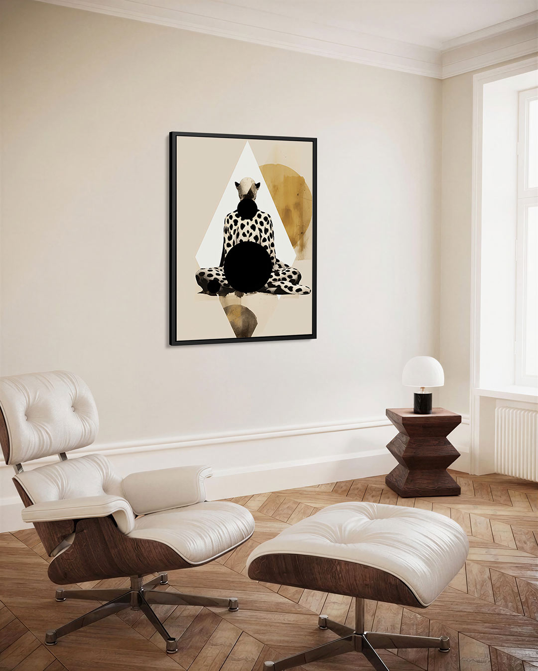 Geometrische dierenfiguur Kunstwerk