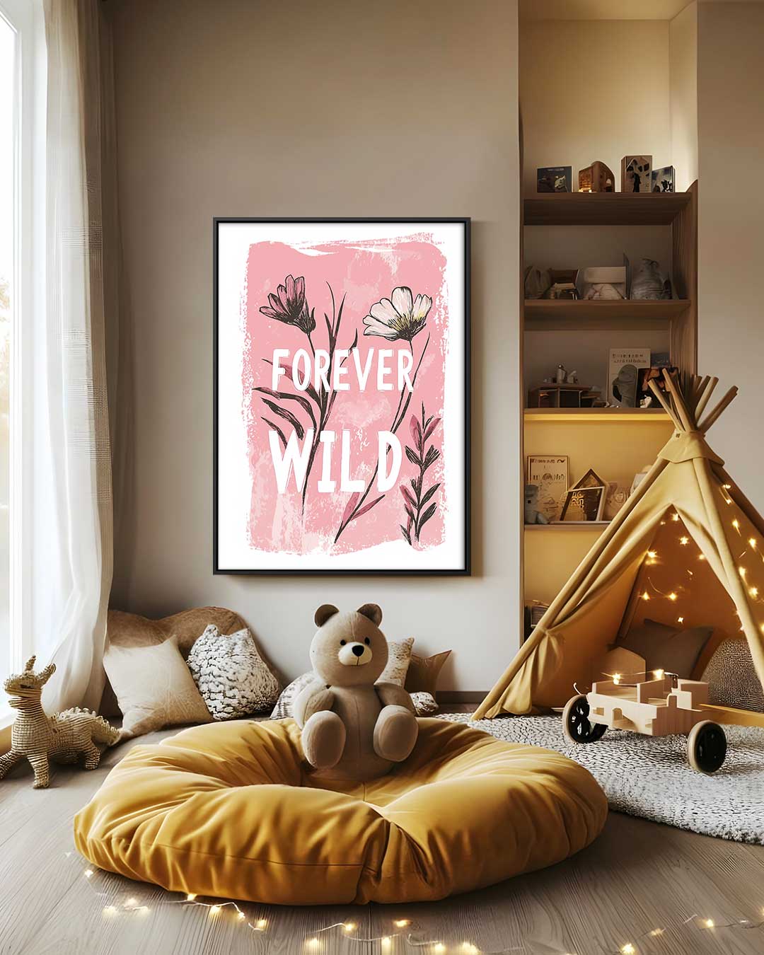 Forever Wild Bloemenkunst Kunstwerk-canvas-dibond-plexiglas-wanddecoratie-WallArtistic
