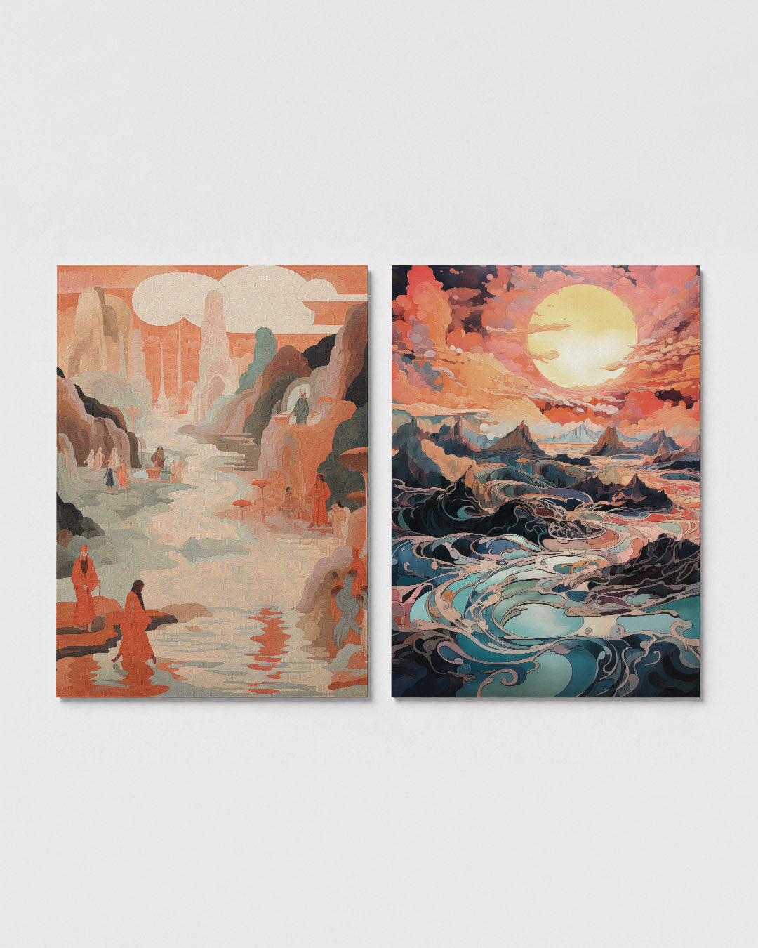 Dromerige landschapstinten Posterset