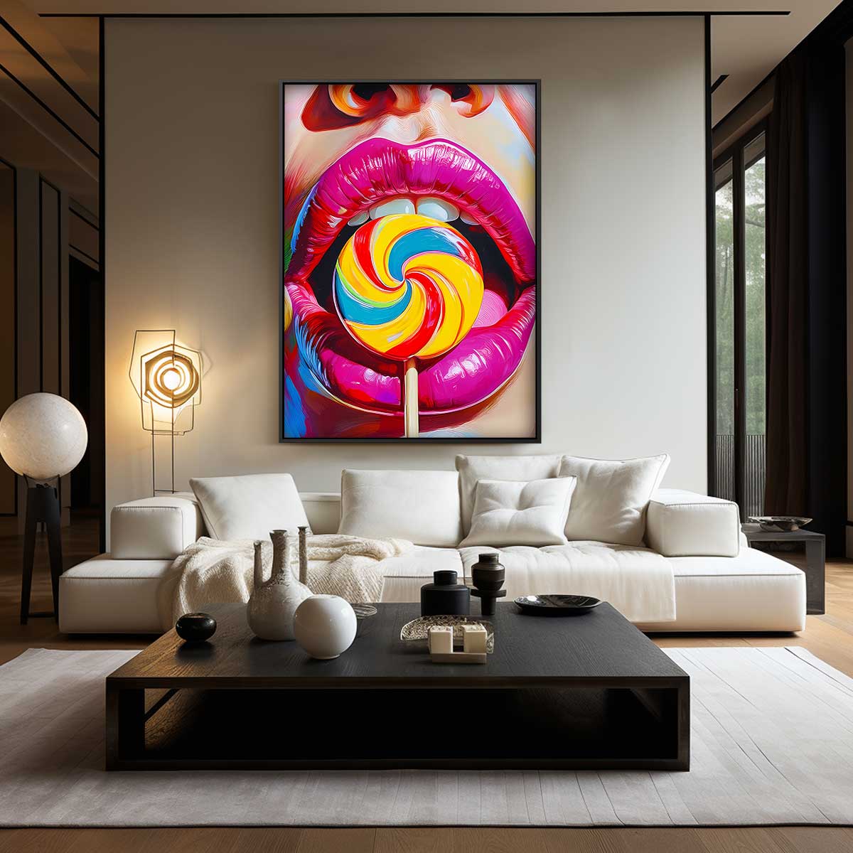 Kleurrijke Snoepgoed Sensatie Kunstwerk-canvas-dibond-plexiglas-wanddecoratie-WallArtistic