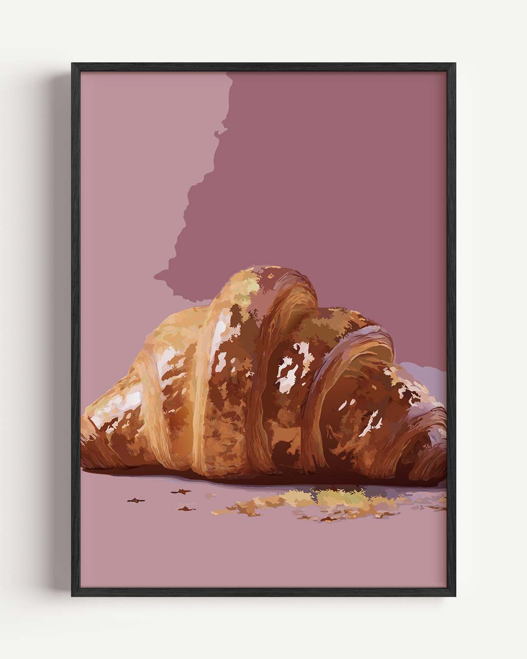 Stijlvolle Croissant Poster