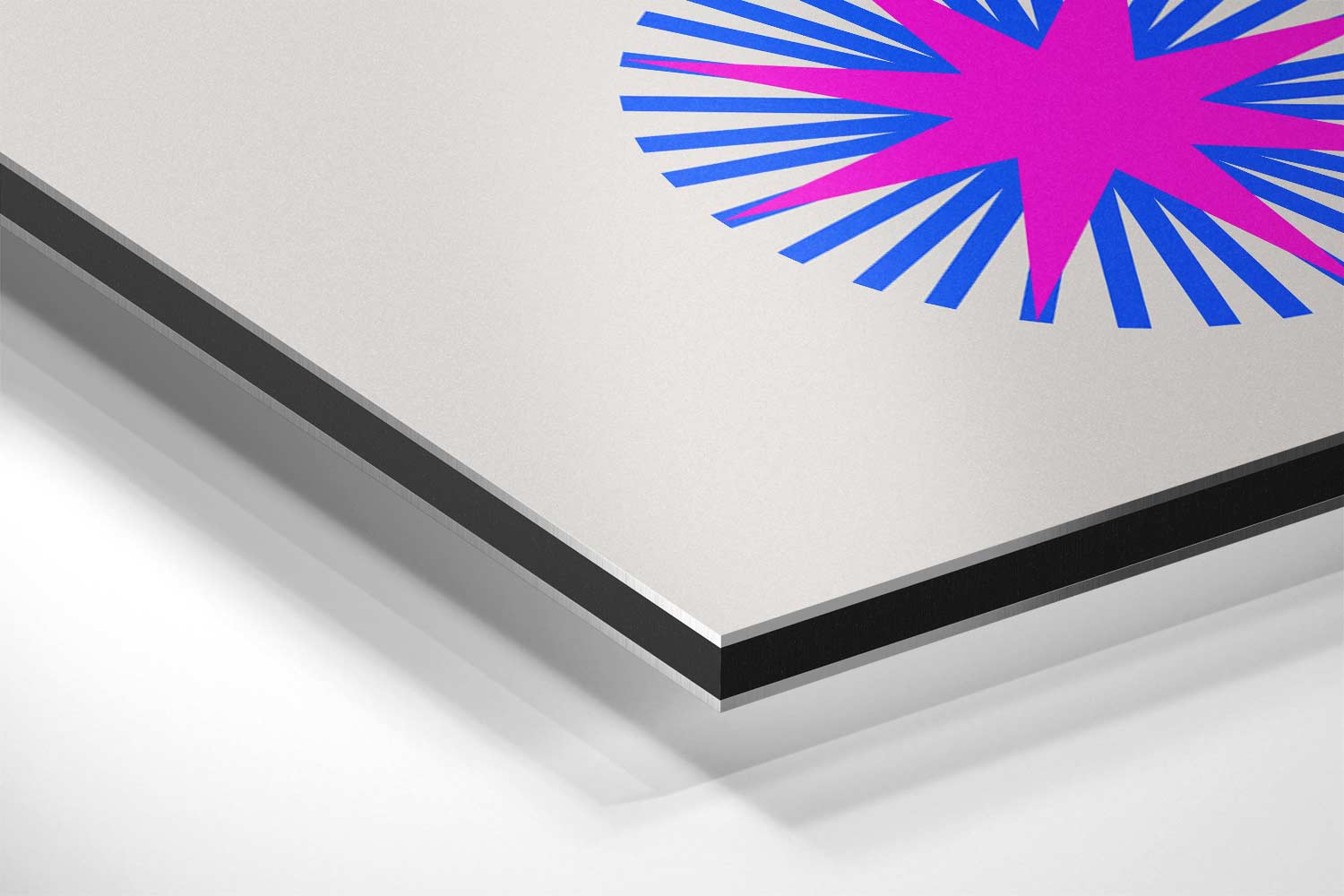 Kleurrijke Geometrische Expressie Kunstwerk-canvas-dibond-plexiglas-wanddecoratie-WallArtistic