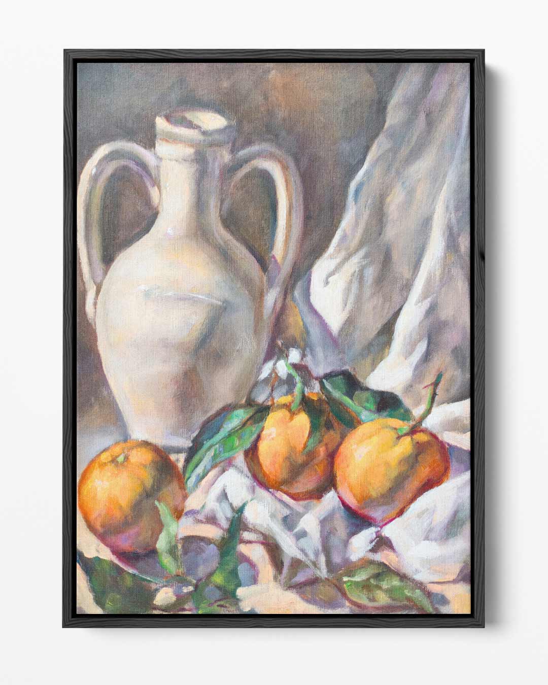 Aardewerk en Sinaasappels Kunstwerk-canvas-dibond-plexiglas-wanddecoratie-WallArtistic