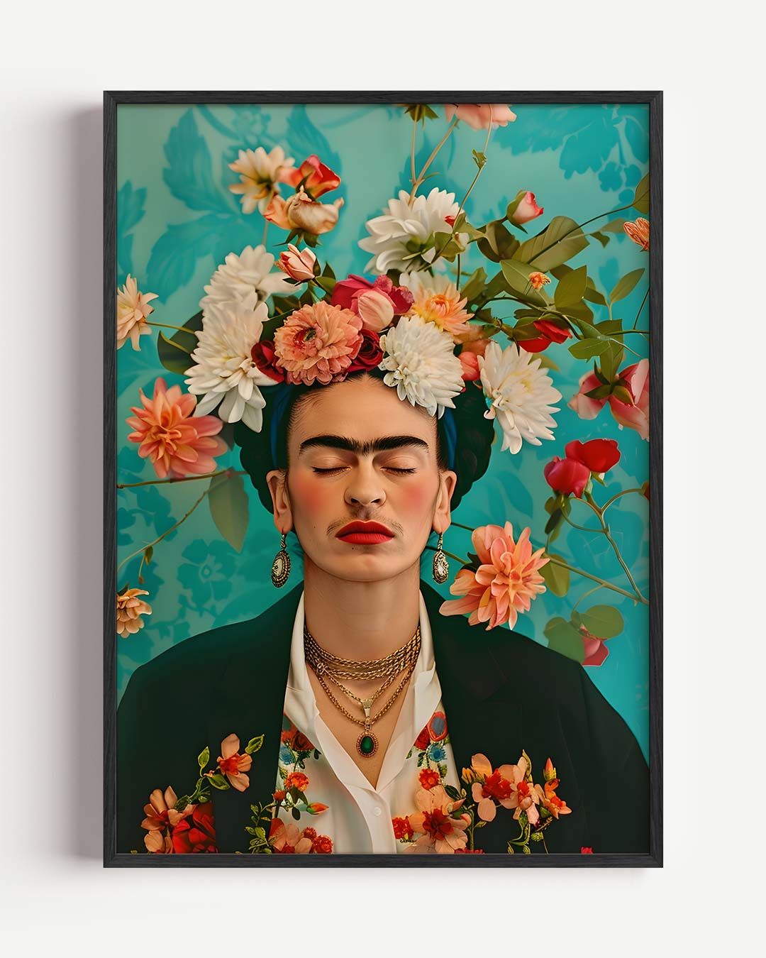 Bloemenmagie Portret Poster