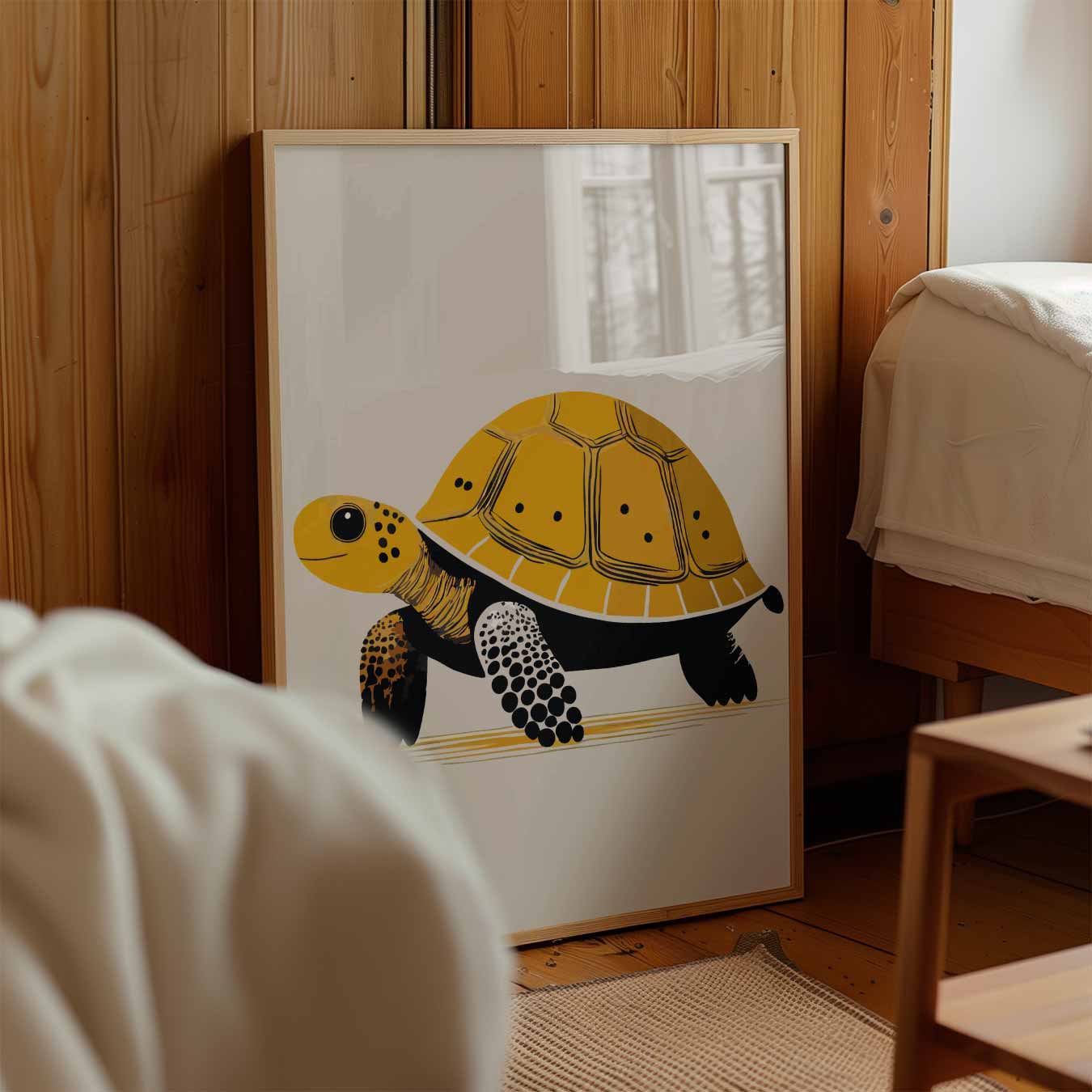 Schattige Schildpad Illustratie Poster