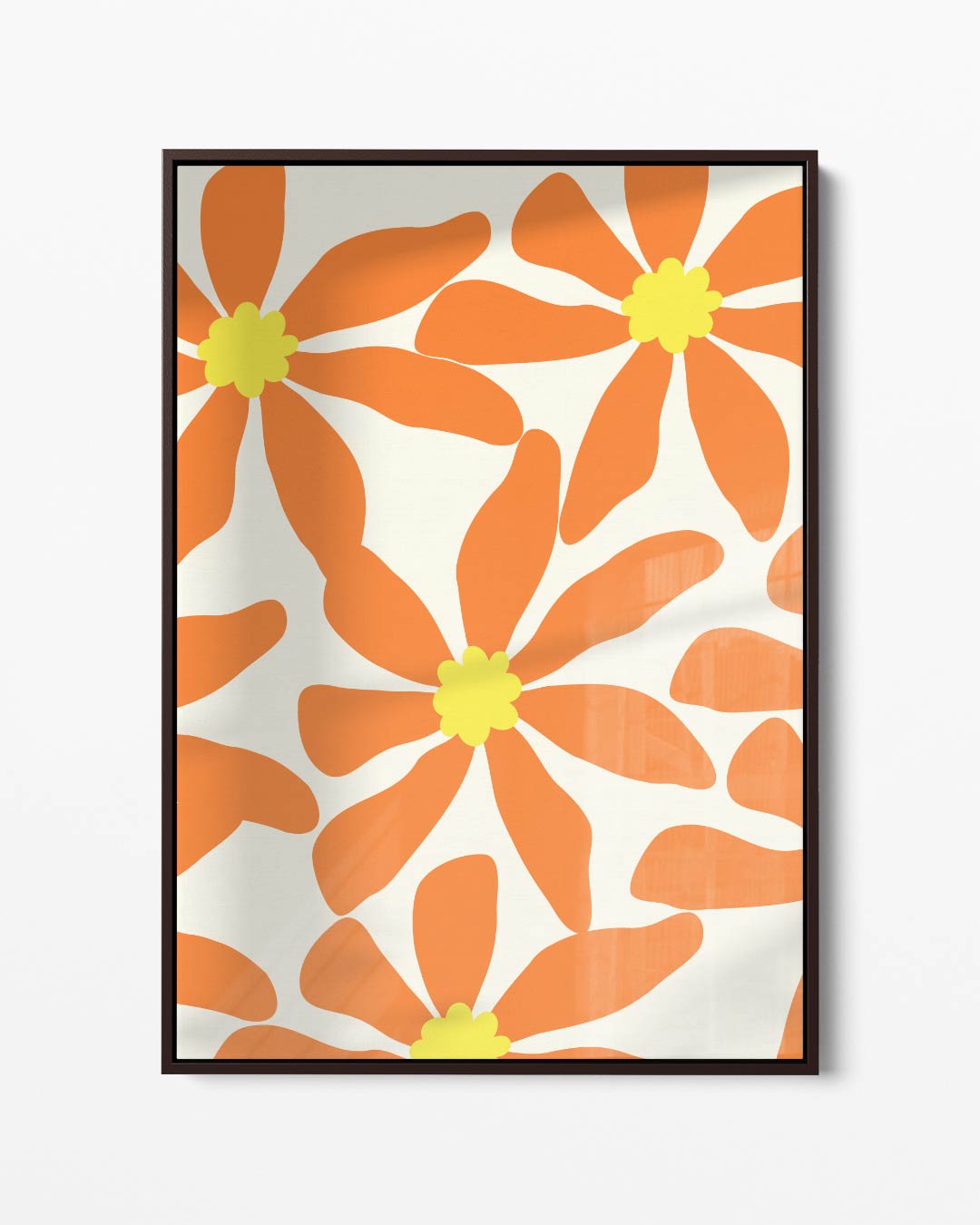 Bloemenpracht in Oranje Kunstwerk-canvas-dibond-plexiglas-wanddecoratie-WallArtistic