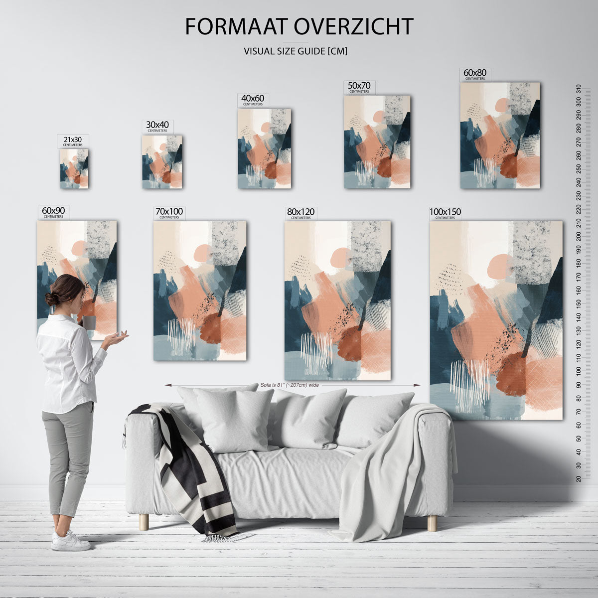 Abstracte vormen Poster