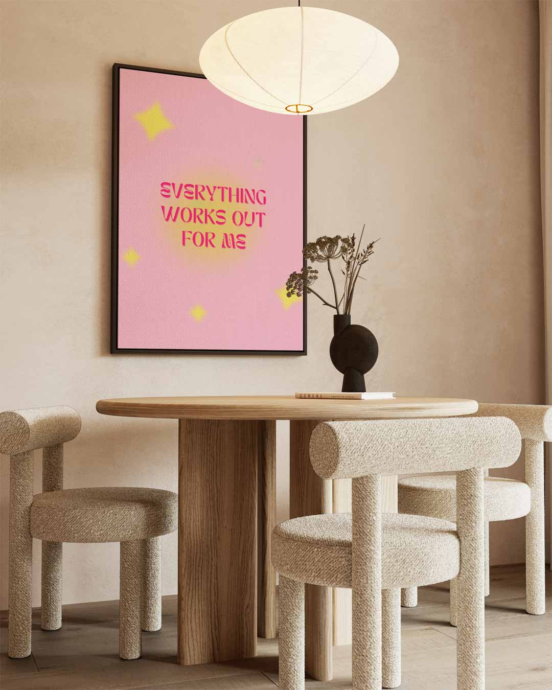 Motiverend Roze Kunstwerk Kunstwerk-canvas-dibond-plexiglas-wanddecoratie-WallArtistic