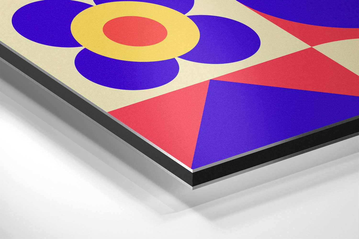 Retro Geometrische Print Kunstwerk-canvas-dibond-plexiglas-wanddecoratie-WallArtistic