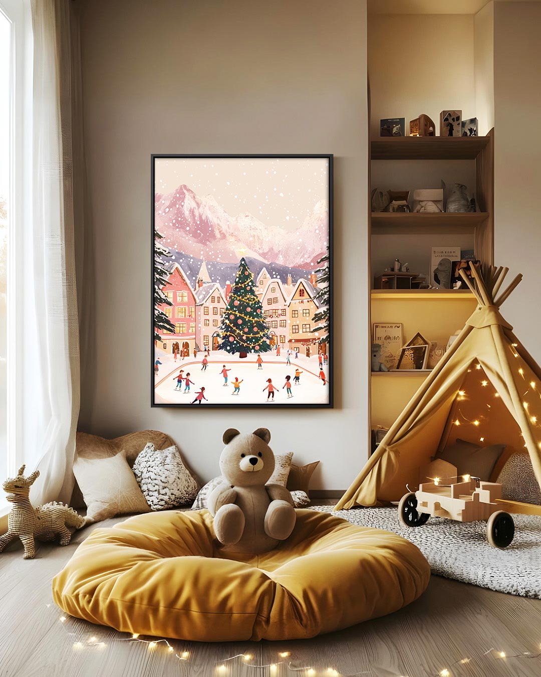 Winterse ijsbaan Kunstwerk