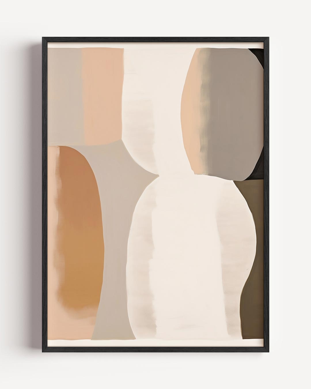 Abstracte Aardetinten Kunst Poster-WallArtistic