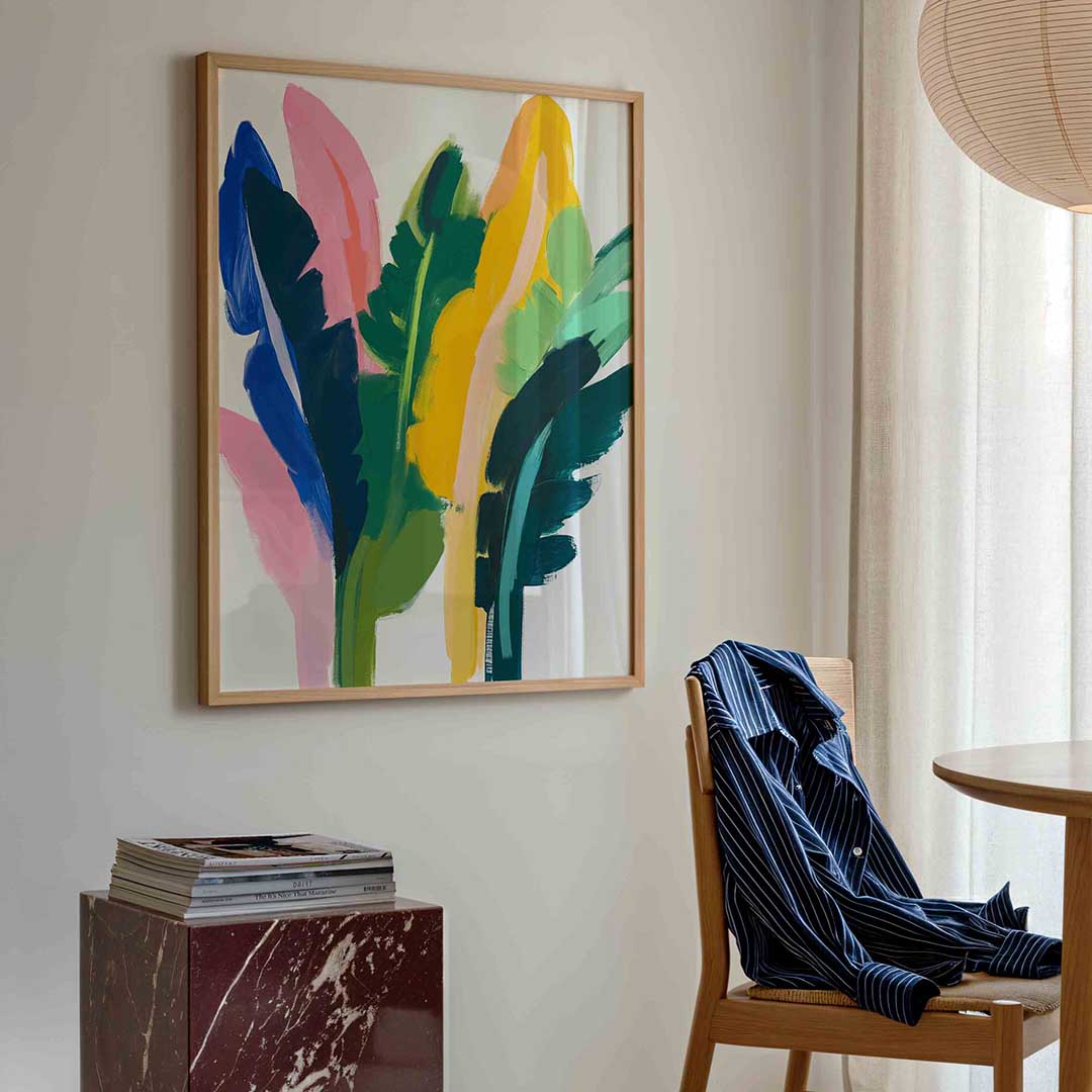 Abstracte bladeren Poster