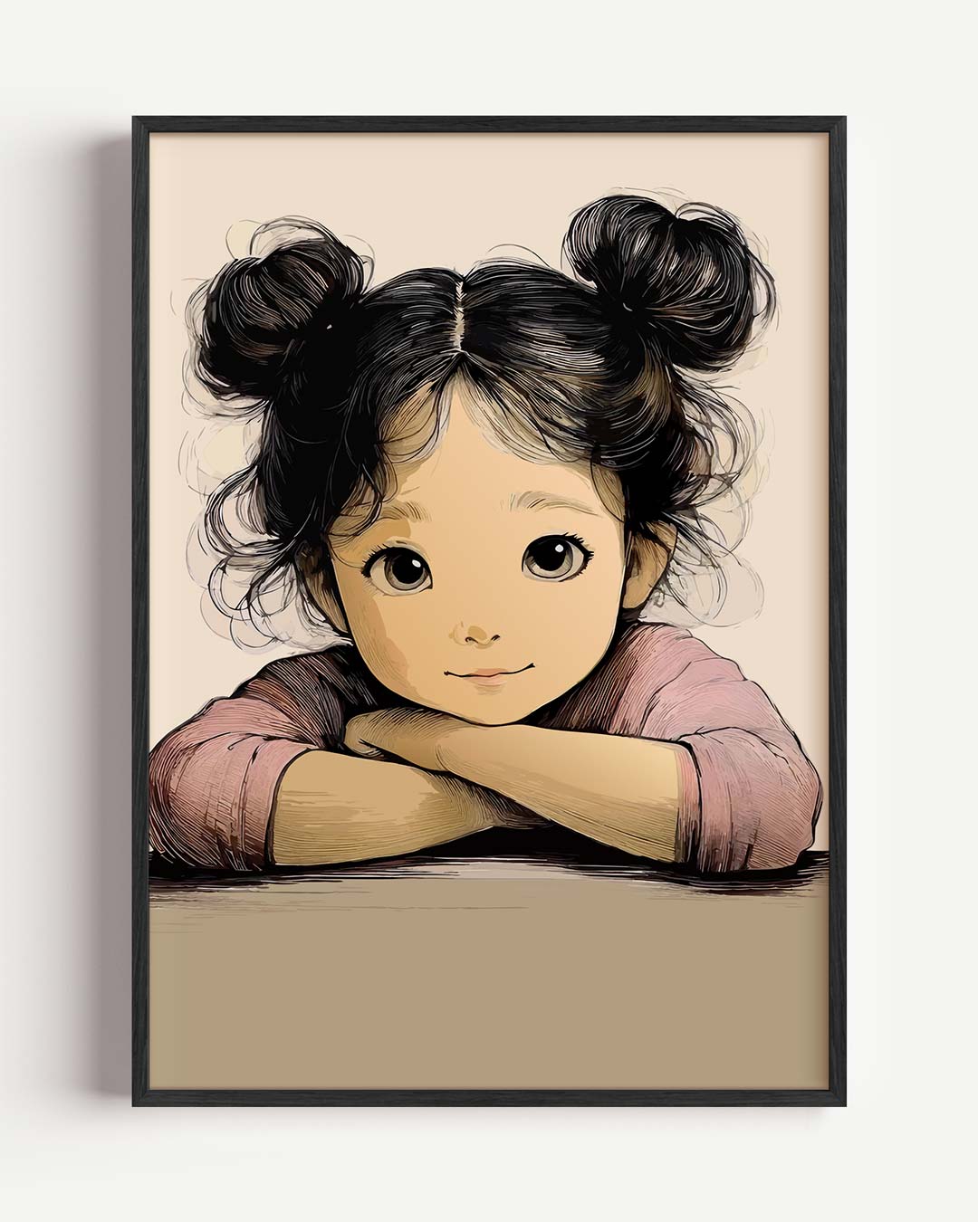 Schattige Kinderkunst Poster