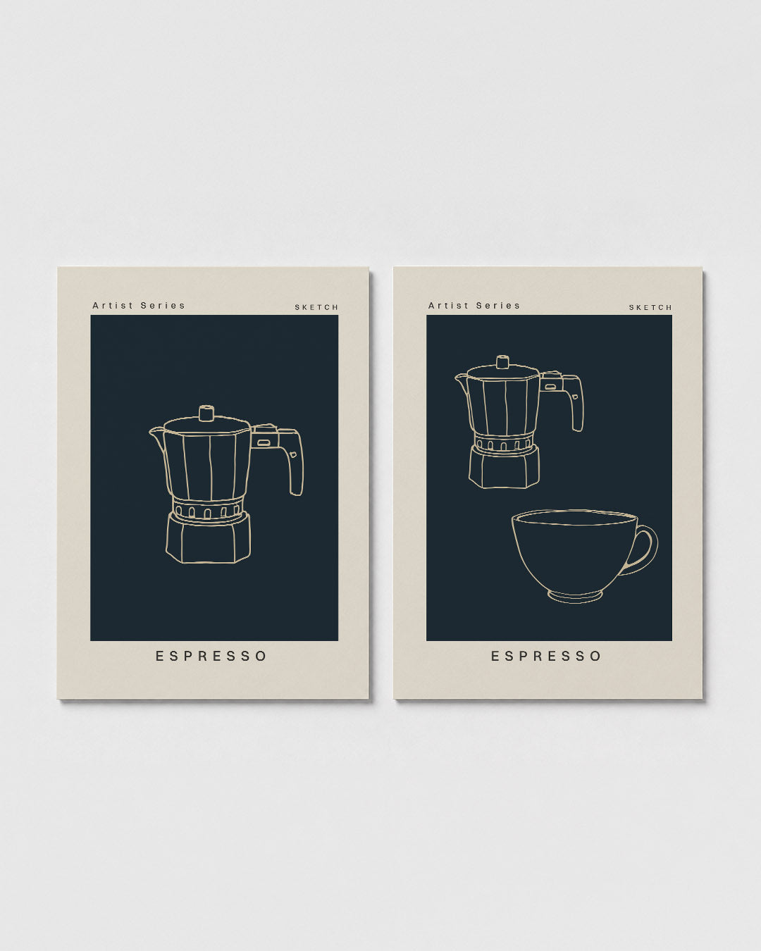 Koffiepot Posterset