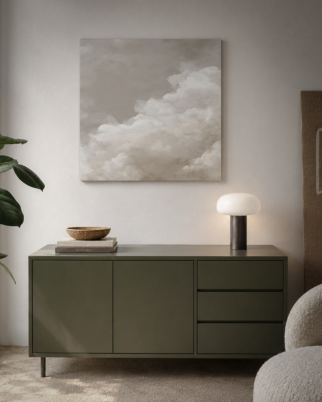 Zachte wolken Kunstwerk