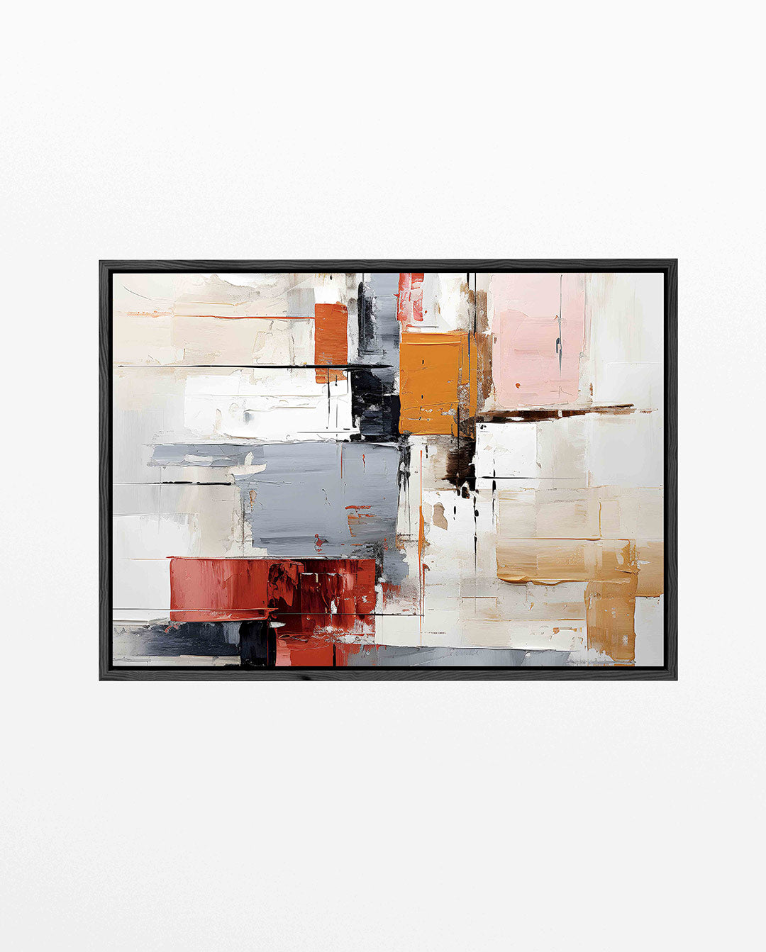 Geometrische kleurencompositie Kunstwerk