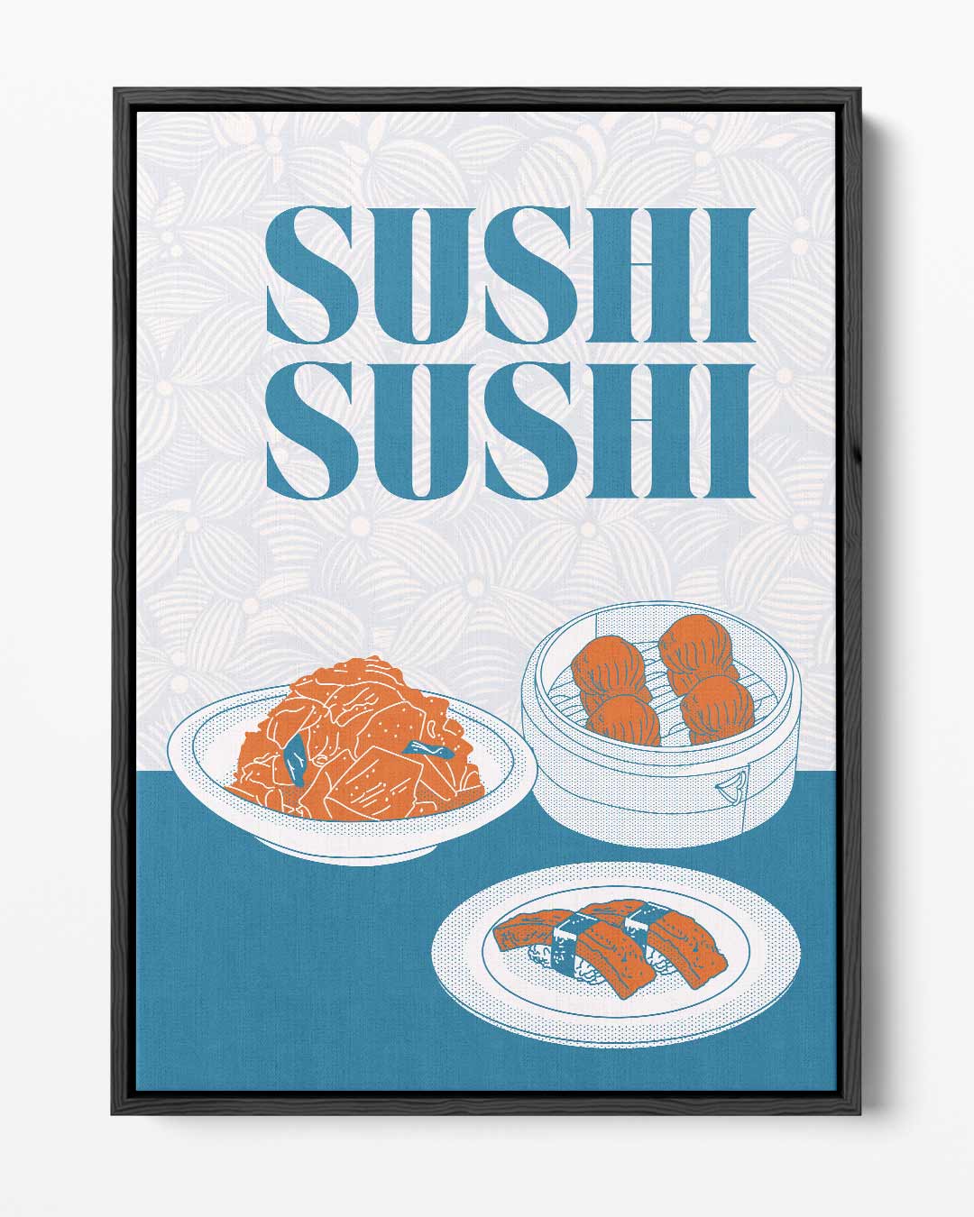 Sushi Delight Poster Kunstwerk-canvas-dibond-plexiglas-wanddecoratie-WallArtistic