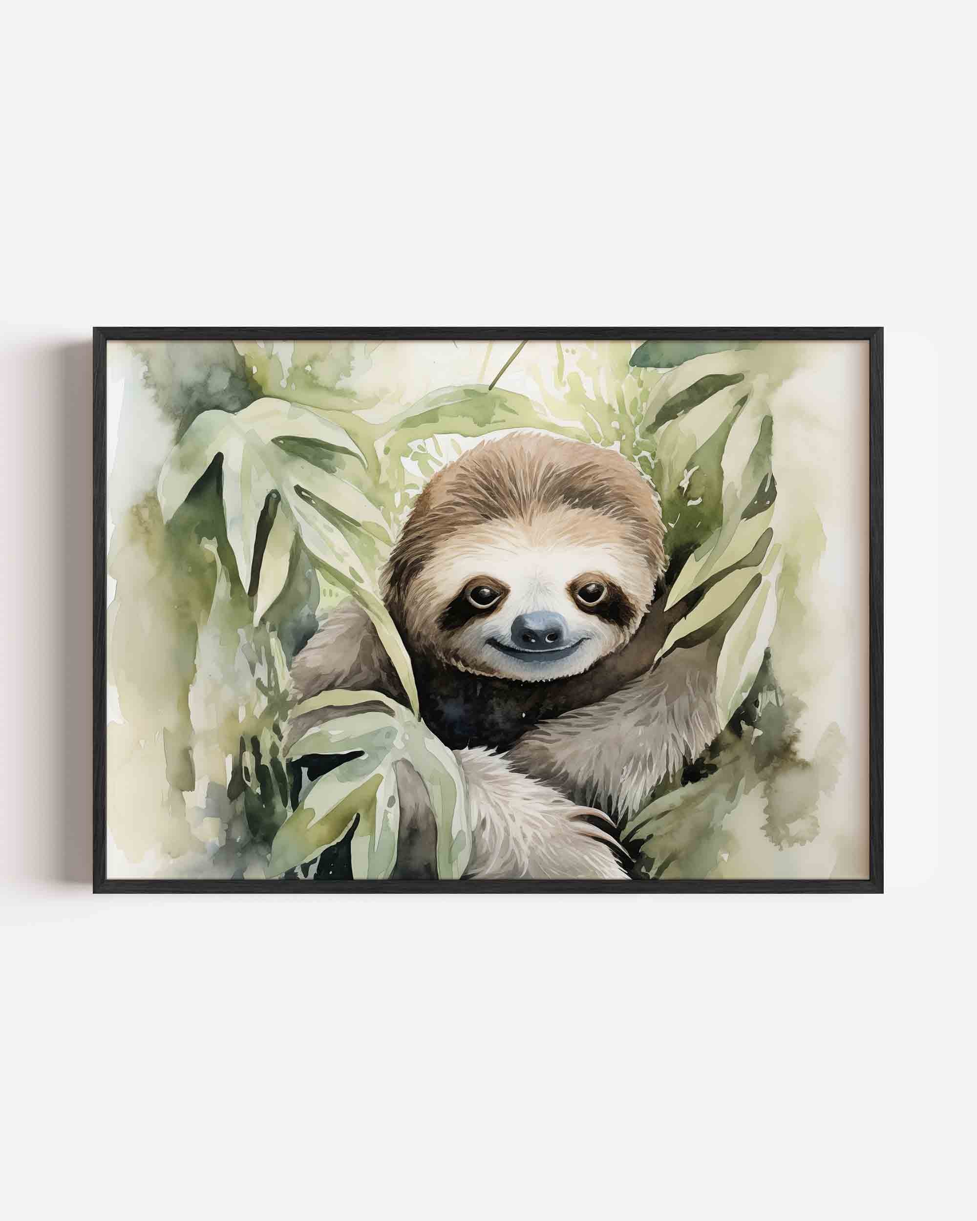 Lui dier tussen bladeren Poster