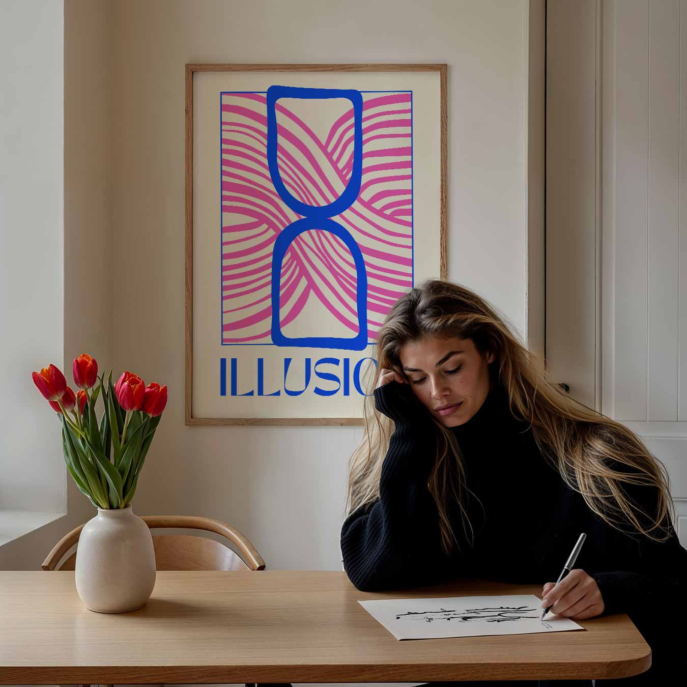 Moderne Illusie Poster