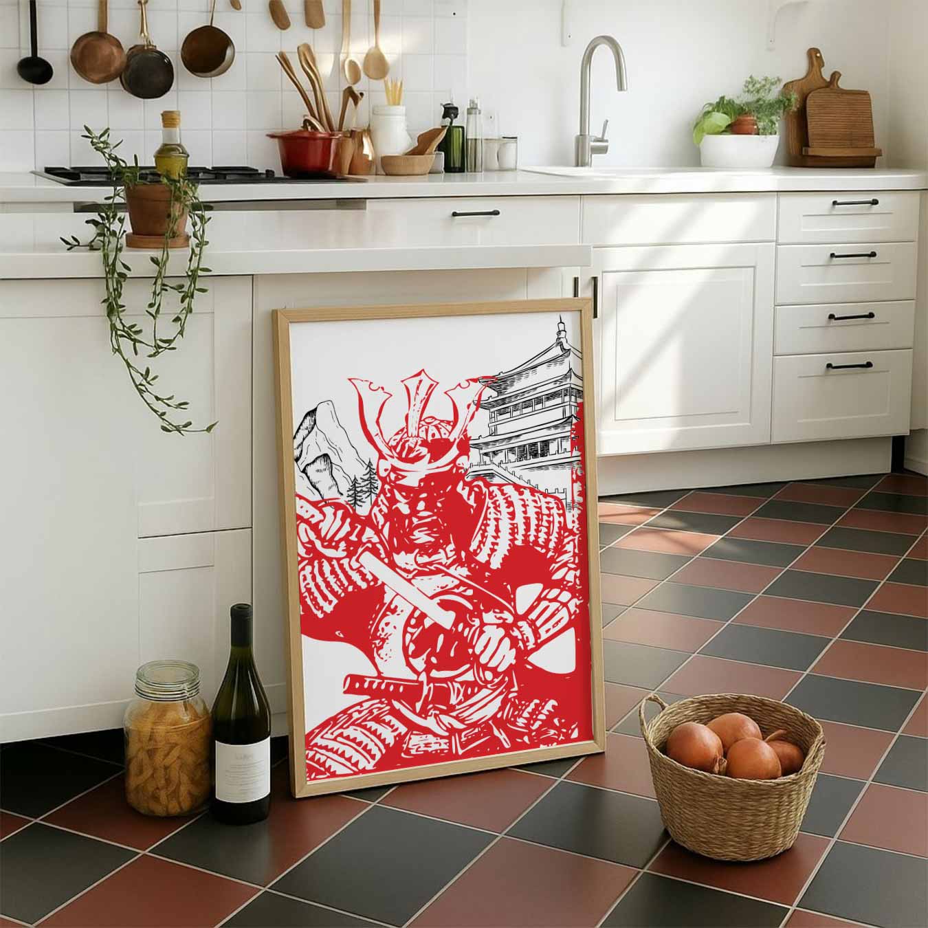 Samurai Krijger Kunstposter