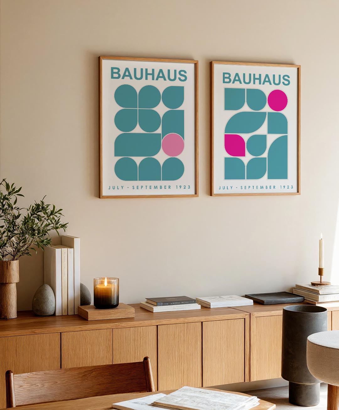 Vormen en kleurvlakken Posterset
