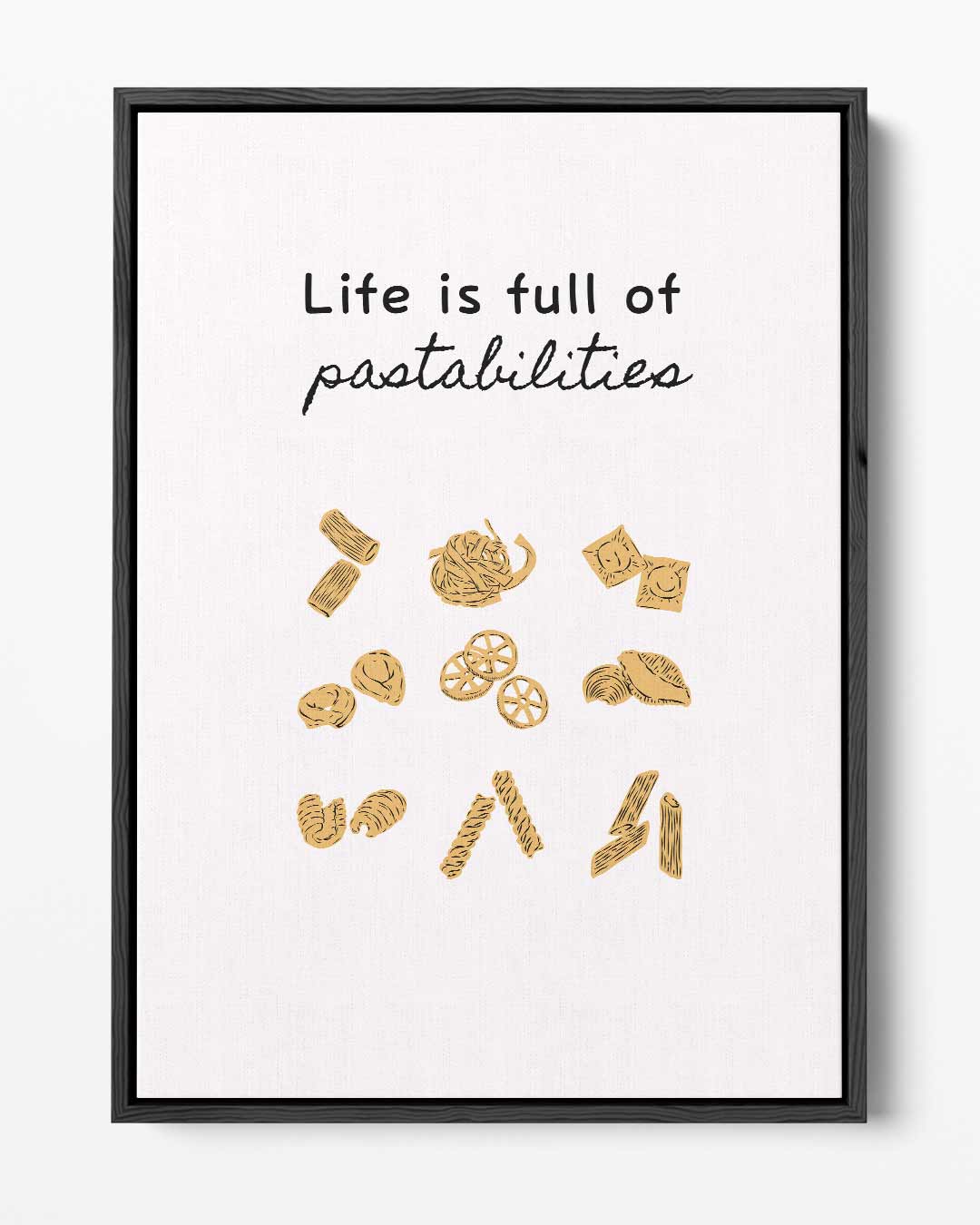 Pasta Inspiratie Poster Kunstwerk-canvas-dibond-plexiglas-wanddecoratie-WallArtistic