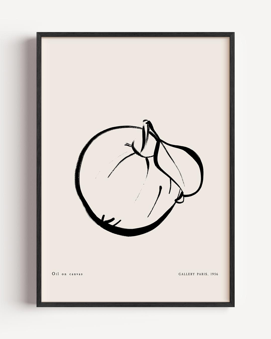 Minimalistische Zwart-Wit Kunstposter-WallArtistic